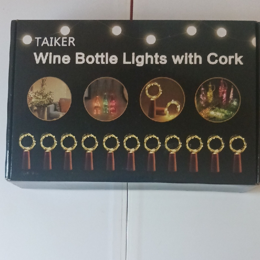 Wine Bottle Lights with Cork - Warm White